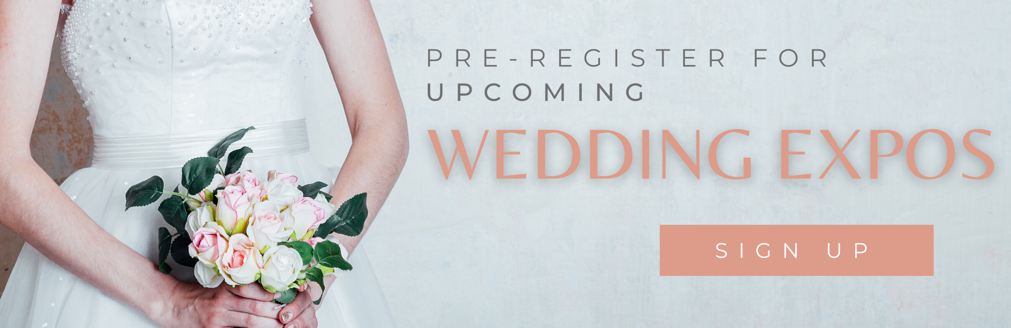 pre-register for wedding expos
